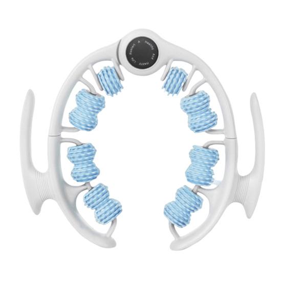 Leg Massage Roller Anti-Cellulite Lymphatic Drainage Deep Tissue Therapy Thighs Arm Back Shoulder Muscle Relaxation Massage Tool with 14 Rollers