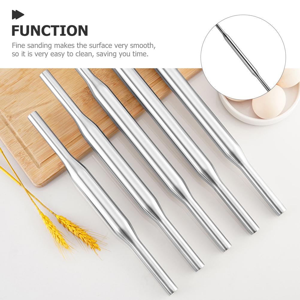 304 Stainless Steel Seamless Rolling Pin Rollers Pins for Baking Dough Pizza Dumpling Kitchen Gadget