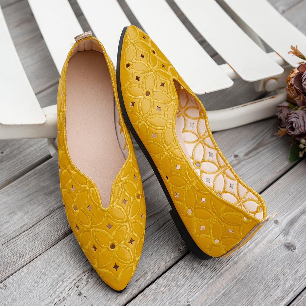 Summer Fashion Women Hollow Soft Bottom Casual Shoes Leisure Women's Ox Tendon Flats Breathable Sneakers