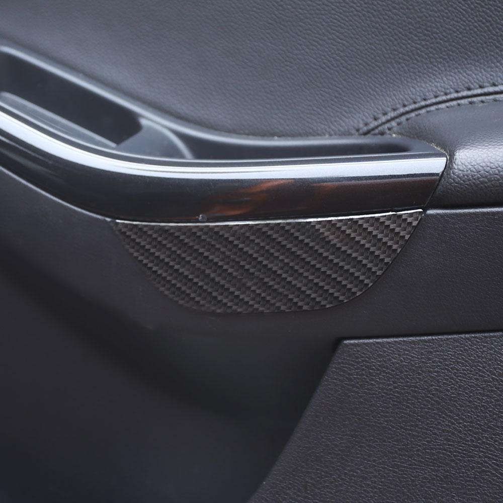 

Daefar подлокотник для дверей из углеродного волокна, коробка для хранения, подходит для Ford Focus 3 4 MK3 MK4 2012-2017, ручка передней двери автомобиля углеродного волокна черного