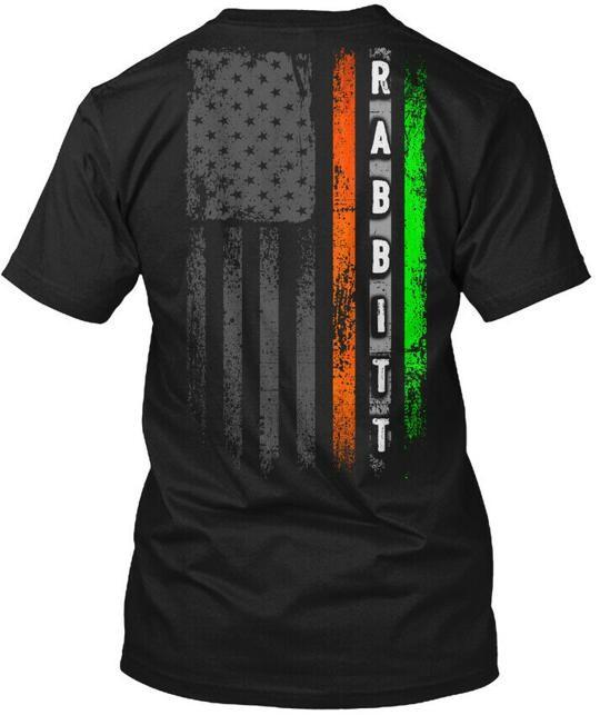 

Rabbitt Family Irish American Flag T-Shirt Made in the USA Size S to 5XL M
