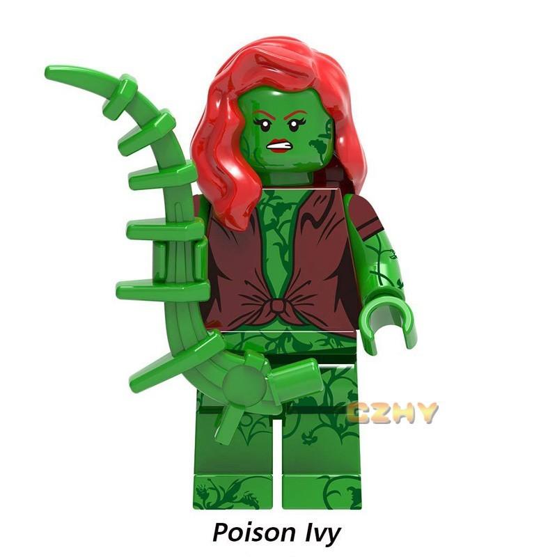 DC Comics Mini-Figur Batman Lego Minifiguren Joker Scarecrow Pinguin Steine Spielzeug X0227