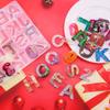 Alphabet Epoxy Resin Mold Kit Ornament Backward Letter Resin Silicone Mold Drill Number Mould For Keychain Making Jewelry DIY
