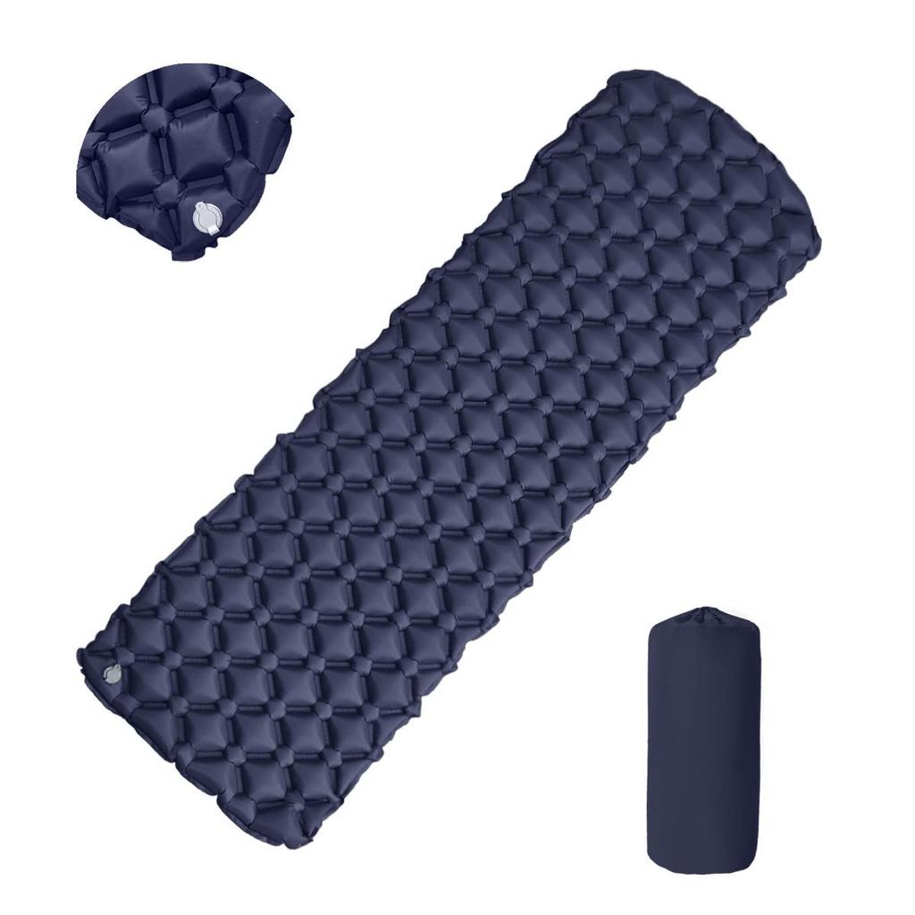 Ultralight Portable TPU Inflatable Camping Pad - Moisture-Proof, Single/Double, Foot-Press Design