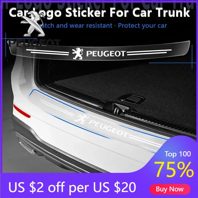 2026 Het bilklistermärke Transparent bagageutrymmesmärke Skyddande klistermärke Biltillbehör För Peugeot 206 308 307 208 207 3008 2008 50