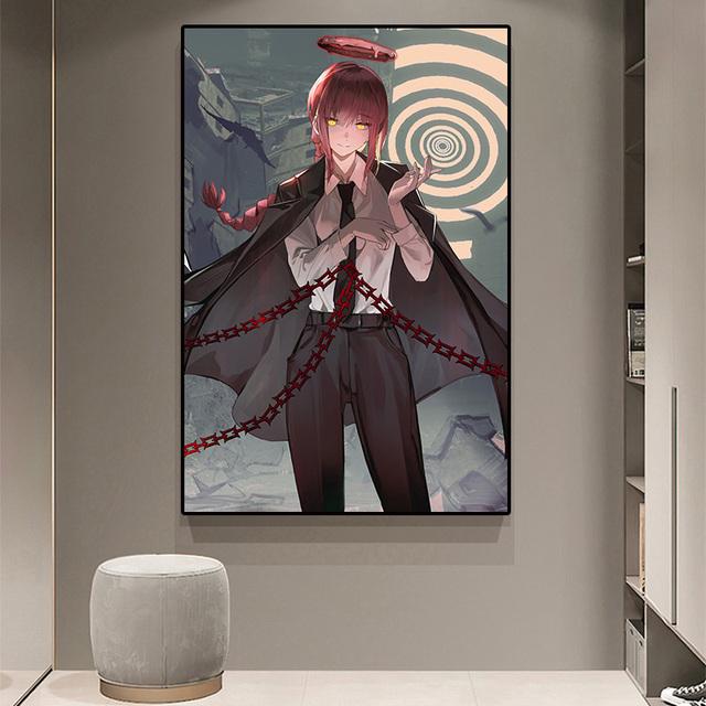 Japanese Action Anime Cartoon Chainsaw Children's Room Art