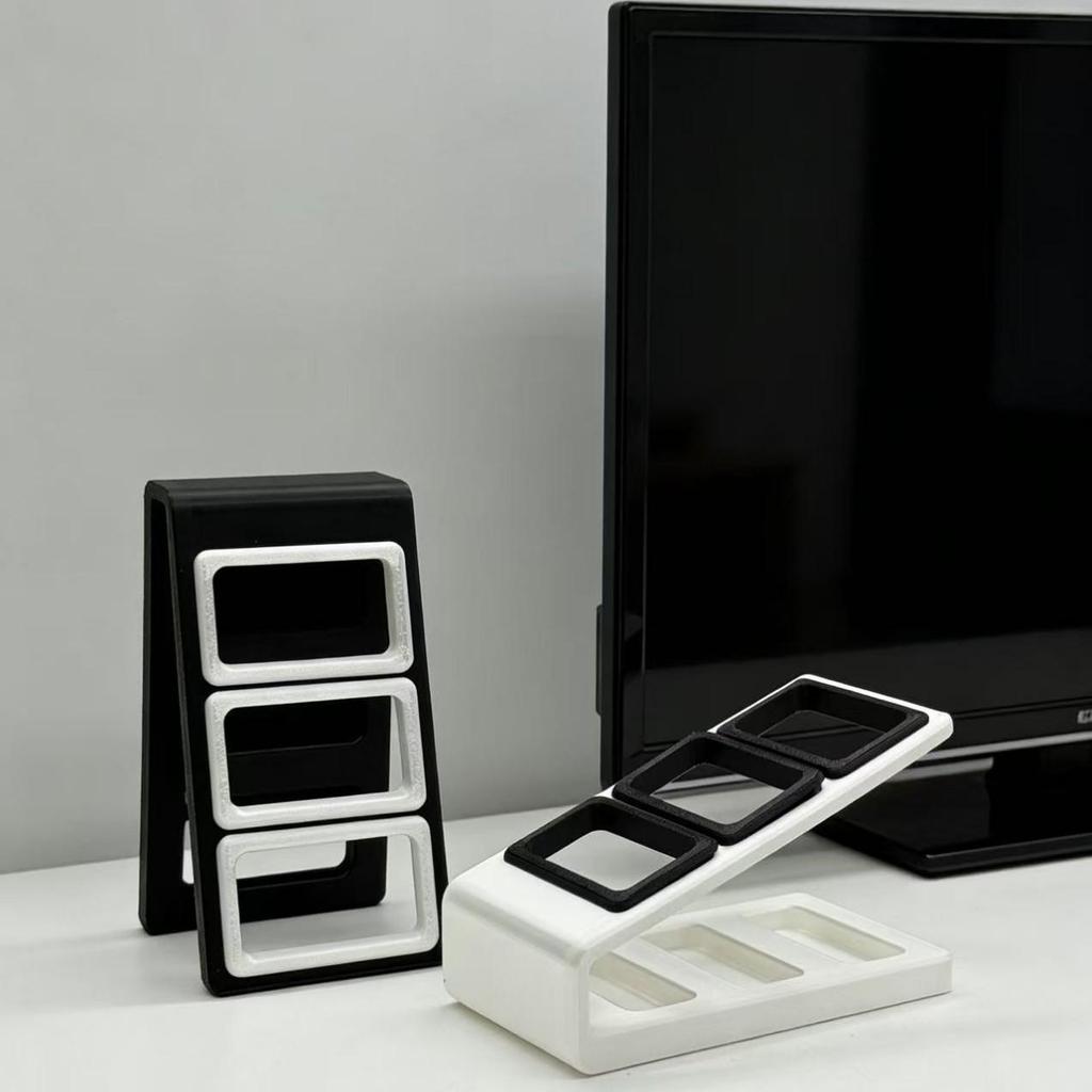 Tragbarer 3D-gedruckter TV-Fernbedienungshalter und Schreibtischständer