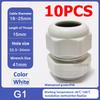 10Pcs Waterproof Cable Gland NPT 1/4 NPT 1/2 NPT 3/8 American Nylon Cable Joint Black Flame-retardant 4-25mm Wire Connector IP68