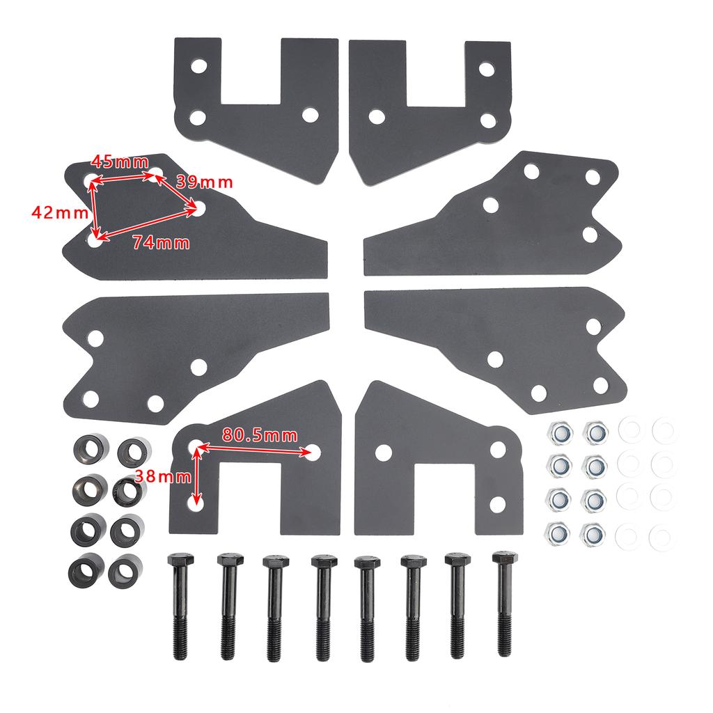 Front & Rear Lift Kit 3" Suspension For Polaris Ranger 570 1000 Xp Crew Diesel