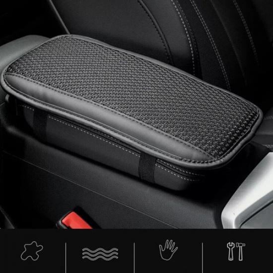 Car Leather Accessories Armrest Cushion Center Console Box Pad Protector Cover