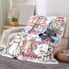 Custom 1pc Artemis Cats Tea Party Blanket, Soft And Comfortable Blanket, Casual Warm, Camping Travel Blanket, Birthday Gift Q910115