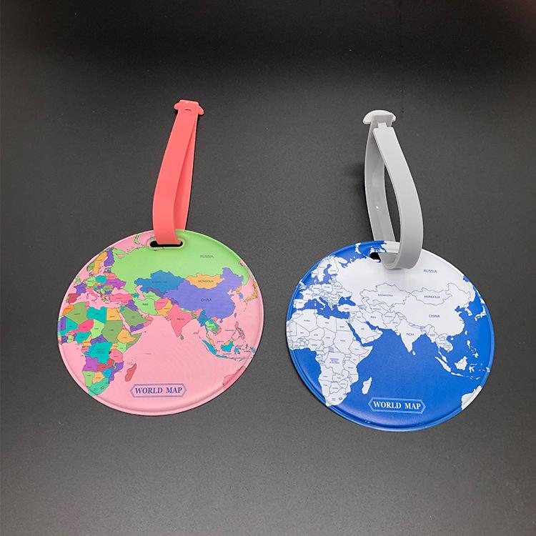 Cartoon Luggage Tag and Suitcase Strap - Travel Label and Boarding Pass Holder