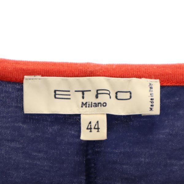 Etro Made In Italy Short Sleeve T-shirt 44 Zen System Side Design Women Used