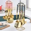 Stainless Steel Kitchenware Seven-piece Kitchen Household Hot Pot Spoon Colander Soup Spoon Kitchenware Gift Set