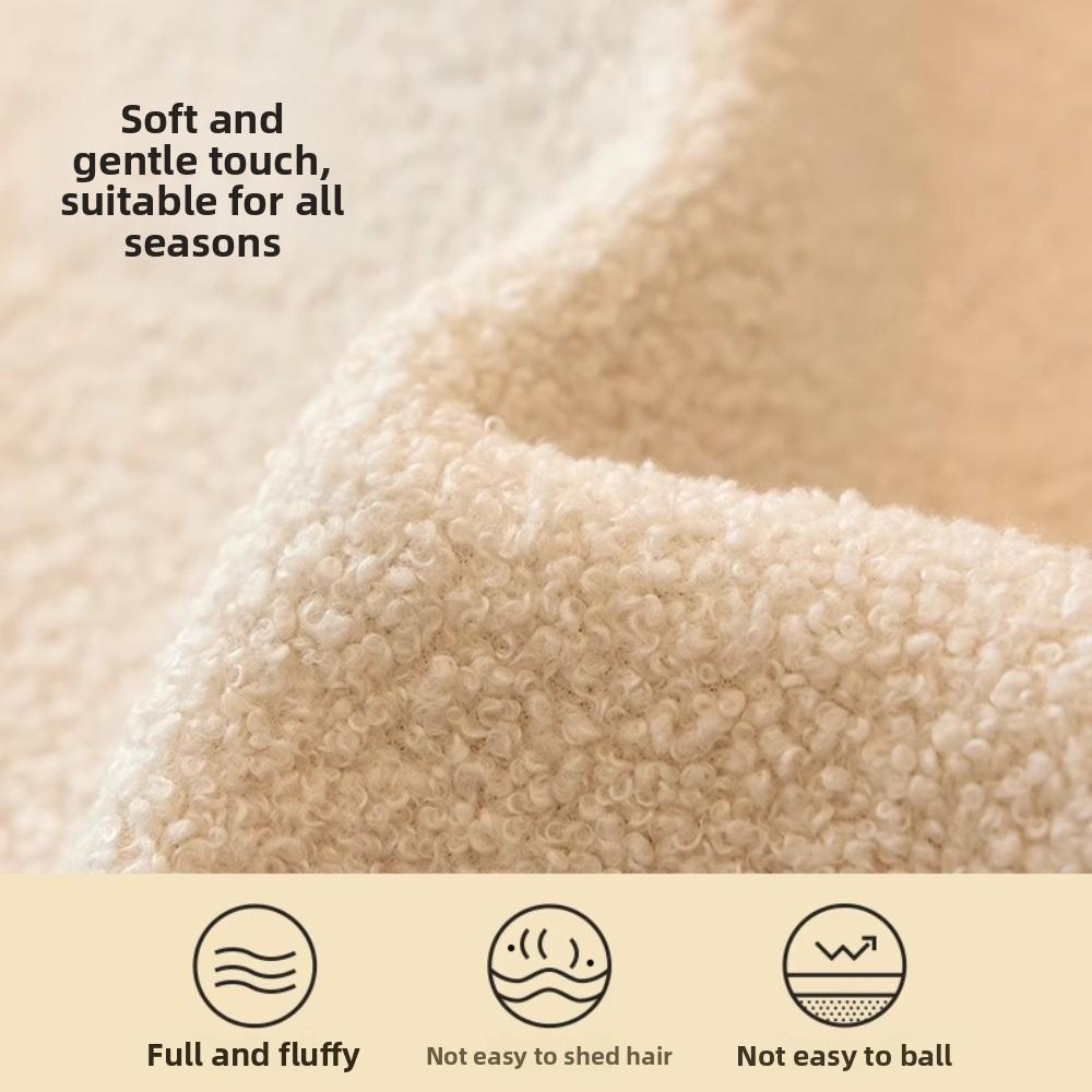 Cartoon Cat Sofa Slipcover Non Slip Teddy Fleece Universal Cover Pet Proof Protector for All Seasons