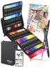 Color Pen Set 120 Colors Water-Based Pens Dual Tip Fine and Broad Tip Watercolor Brush Art Markers Durable Quick Dry for Illustration Sketch Doodling