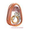 Leder Material Tragbar Schmucktasche Retro Stil Stilvoll Aufbewahrung Schmuck Organizer Tasche Organizer Funktion Transparentes Design