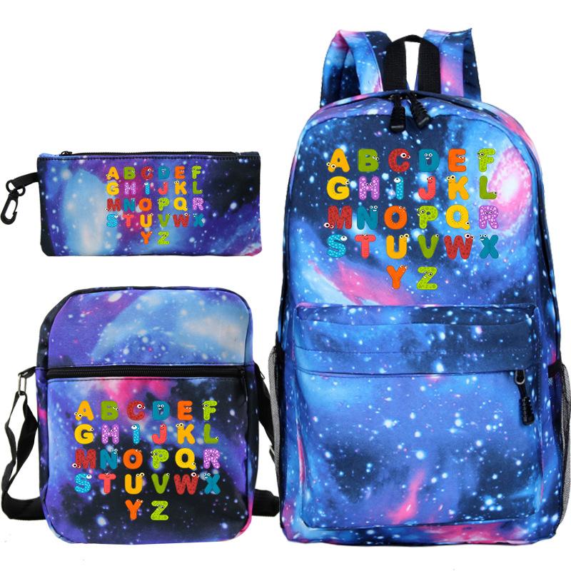 Game Alphabet Lore Alphabet Legend School Bag Backpack Shoulder Bag Pencil Case