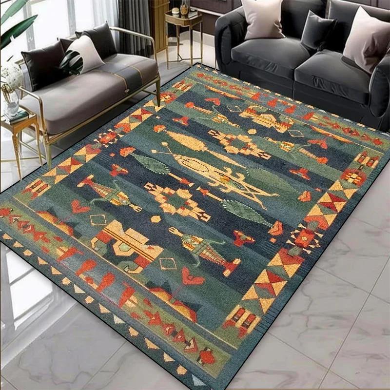 

Modern Abstract Area Rug Large Size High-Density Washable Non-Slip Carpet Easy Clean Floor Mat Soft Home for Living Room Bedroom 40x60cm