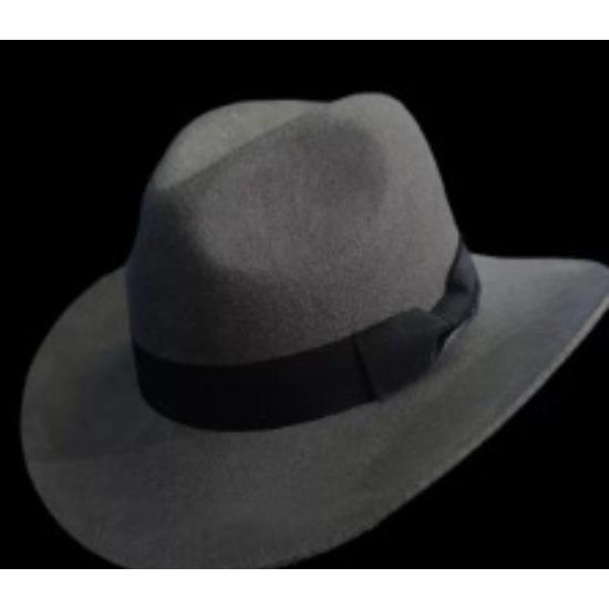 

Шляпа из новой шерсти, мужская ретро британская джазовая шляпа, ретро шляпа в подарок L（58-60cm）