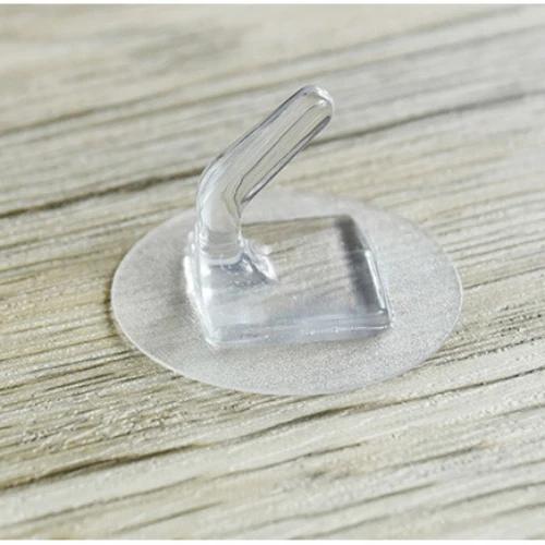 

10/20 шт. прозрачный пластиковый настенный крючок для кухни, ванной комнаты, офиса, хранения, без следов, без царапин, водонепроницаемые клейкие крючки 10PCS