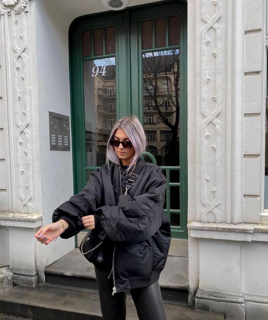 2025 Damen Winter Europäische & Amerikanische Street Fashion Lockere Baseballjacke (A19518)