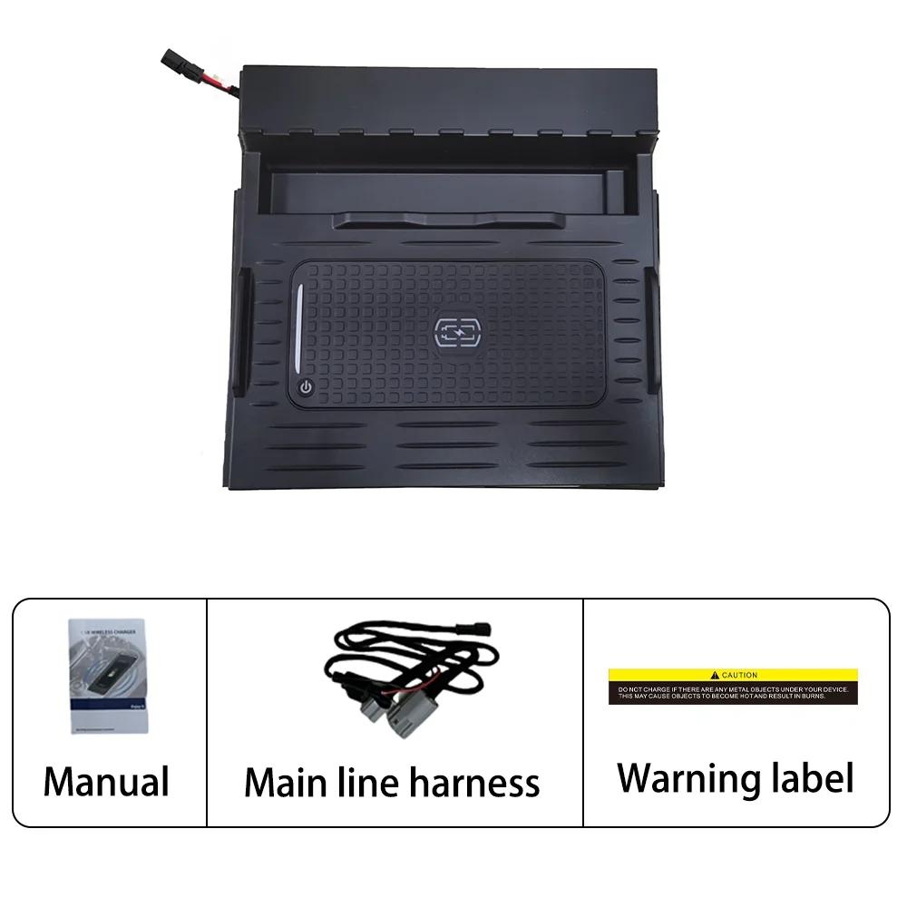 

Беспроводное автомобильное зарядное устройство Qi 15 Вт, быстрая зарядная панель для Toyota Camry 2018-2022, автомобильные аксессуары, беспроводная зарядка, держатель центральной консоли чёрный