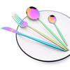 24Pcs Mint Gold Dinnerware Set Knife Fork Coffee Spoon Cutlery Western Stainless Steel Tableware Flatware Kiechen Silverware