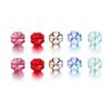 10/20pcs 10mm Czech Lampwork Crystal Flower Spacer Beads Flat Round Loose Beads For DIY Jewelry Making Supplies Accessories