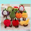 Cute Pineapple Orange Watermelon Durian Strawberry Cartoon Plush Doll Pendant For Kids And Collectors