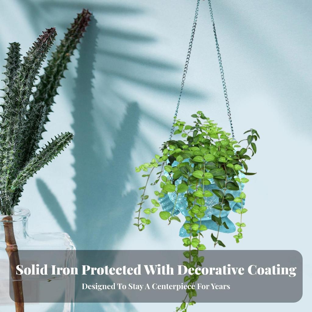 Coastal Fish Wall Planter Sturdy Hanging Basket Space-Saving Plant