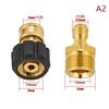 1 Juego de Acoples Giratorios M22 a 1/4" 3/8" Conexión Rápida para Lavadora a Presión, Adaptador de Conexión de Aspersor a Manguera 5000 PSI
