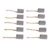 Electric Motor Carbon Brush Set, Electric Motor Brush, Carbon Brush with Good Thermal Conductivity 1020 Motor Slip Ring