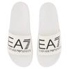 Emporio Armani EA7 Flat Open-Toe Slide Sandals Unisex Footwear White 7X000108AF15118U0001