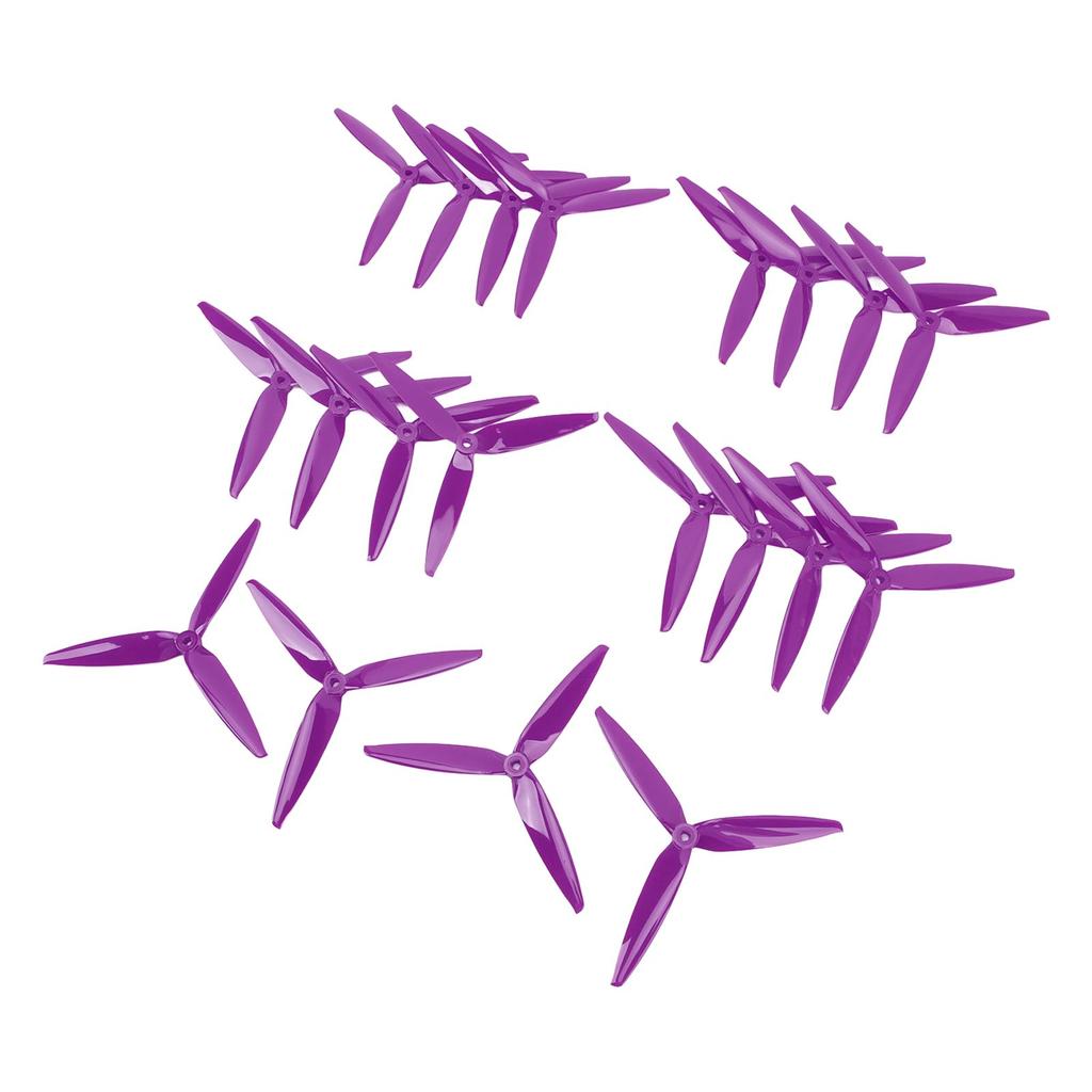 10 Pairs 7040 3 Blade Propeller Durable Polycarbonate Lightweight Replacement Tri Blade Propeller for 7inch 8inch FPV