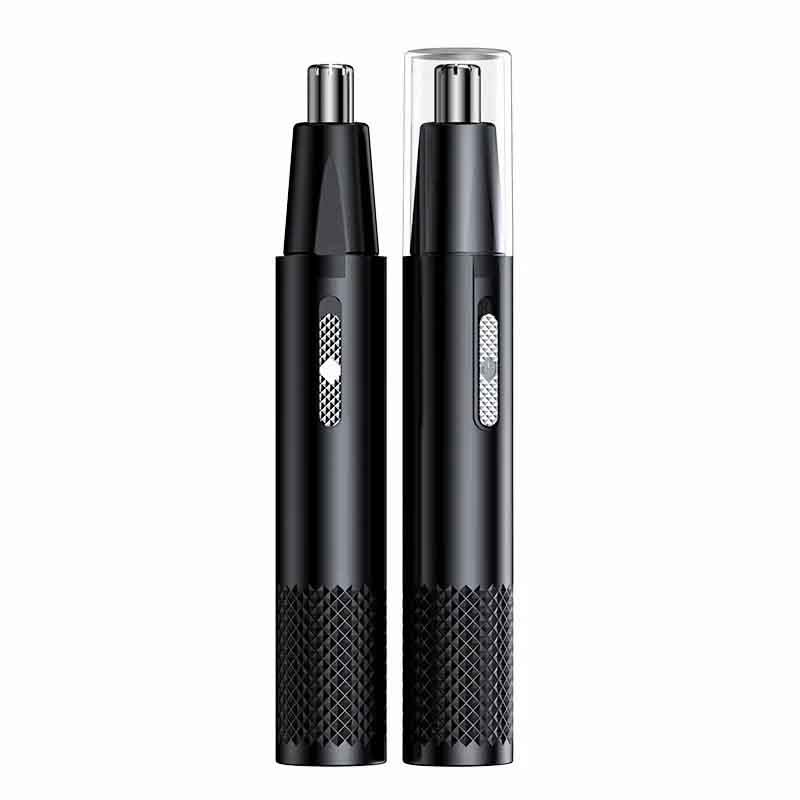 Electric Nose/Ear Hair Trimmer - USB Rechargeable Metal Body, Unisex Precision Grooming Device