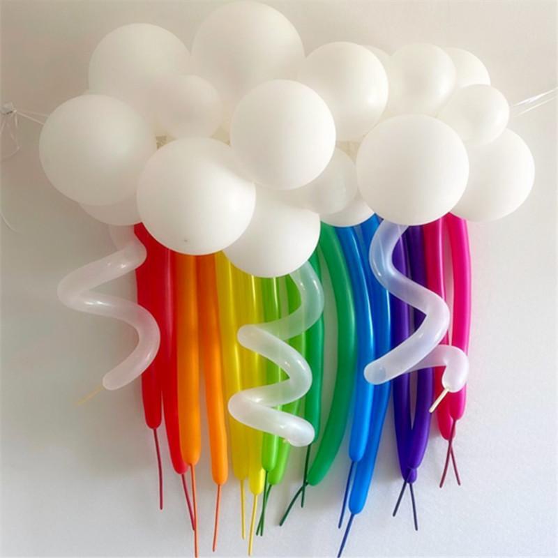

50pcs Ins Color Tassel Pulling Paper Roll Balloon Wall Children s Birthday Party Decoration Photo Background Wall Wedding