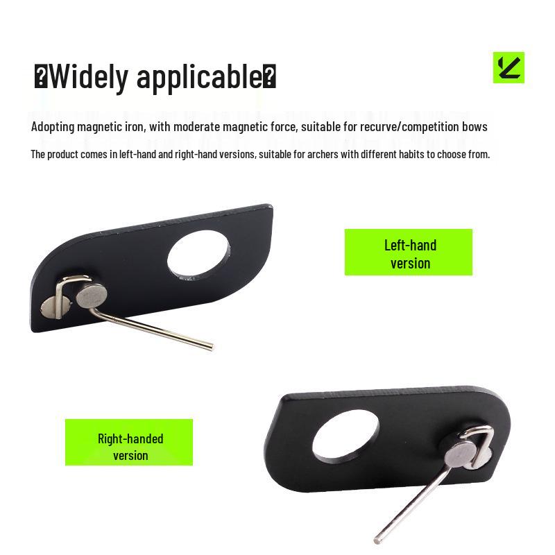 Magnetic Metal Arrow Rest for Recurve Bow - Archery Training & Competition Accessory
