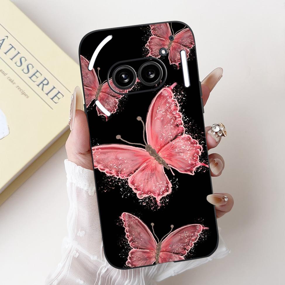 6.7" For Nothing Phone 2A Case A142 Silicone Luxury Flower Cute Cartoon Funny Shockproof Phone Case For Nothing Phone (2A) Cover