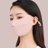 Color Outdoor Hiking Hanging Ear Type For Women Sunscreen Mask Ice Silk Mask Face Scarf Face Cover