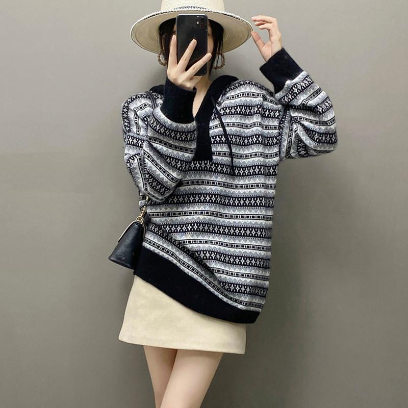 Qinghe 100% Kašmírový Dámský Svetr - Ultra Měkký Luxusní Zimní Pulovr