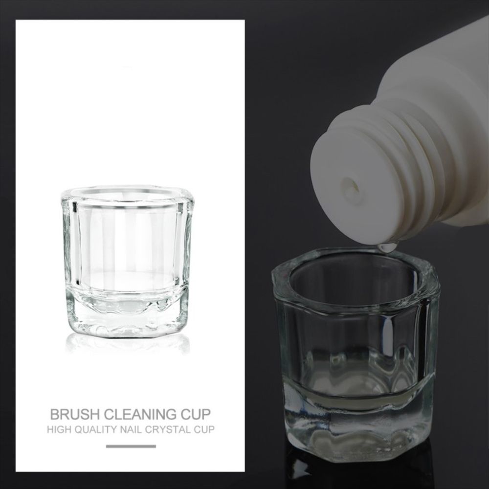 Liquid Mixing Powder Glassware Nail Art Tool Crystal cup Glass Cup Octagon Cup Manicure Tools