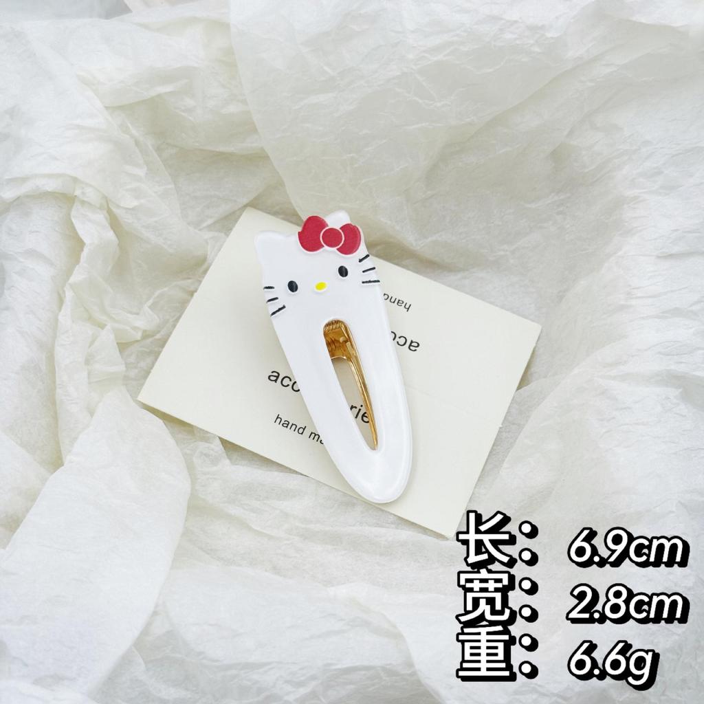Japanese Cartoon KT Duckbill Clip: Sweet & Cute Hair Accessory for Kids & Students