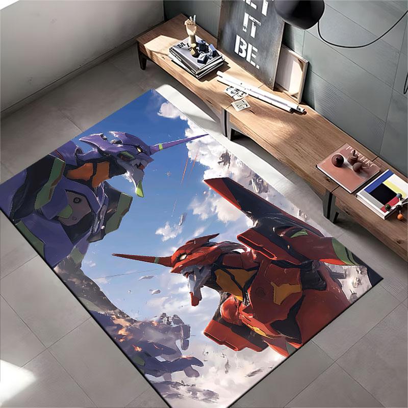 "Mecha Battle Design Carpet" suitable as a non-slip mat for the living room or bedroom sofa