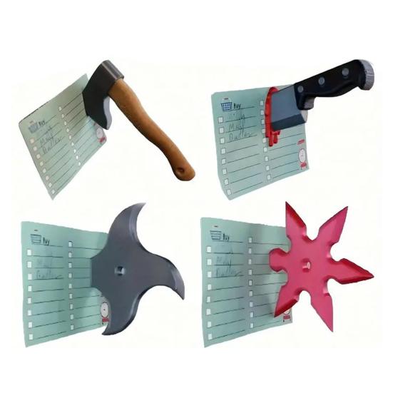 Cutter Axes Shuriken Refrigerator Magnet 3D Resin Throwing Star Hatchet