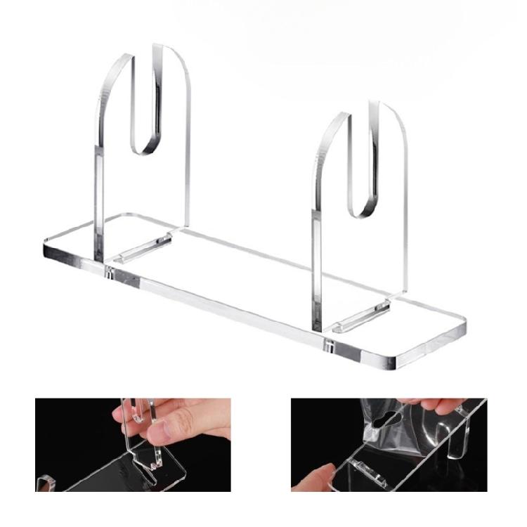 2/3Pcs Stylish Acrylic Handheld Fan Rack Clear Folding Fan Desktop Display Stand Shelves for Easy Assembly and Storage