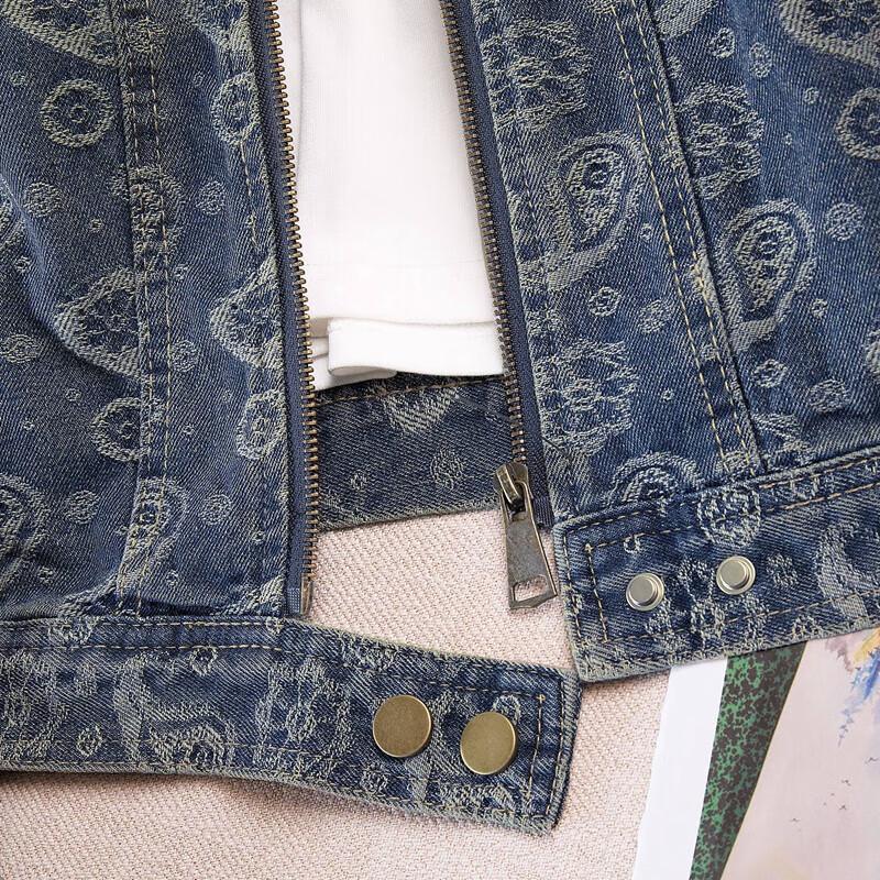 Damjacka i retro tvättad lös passform