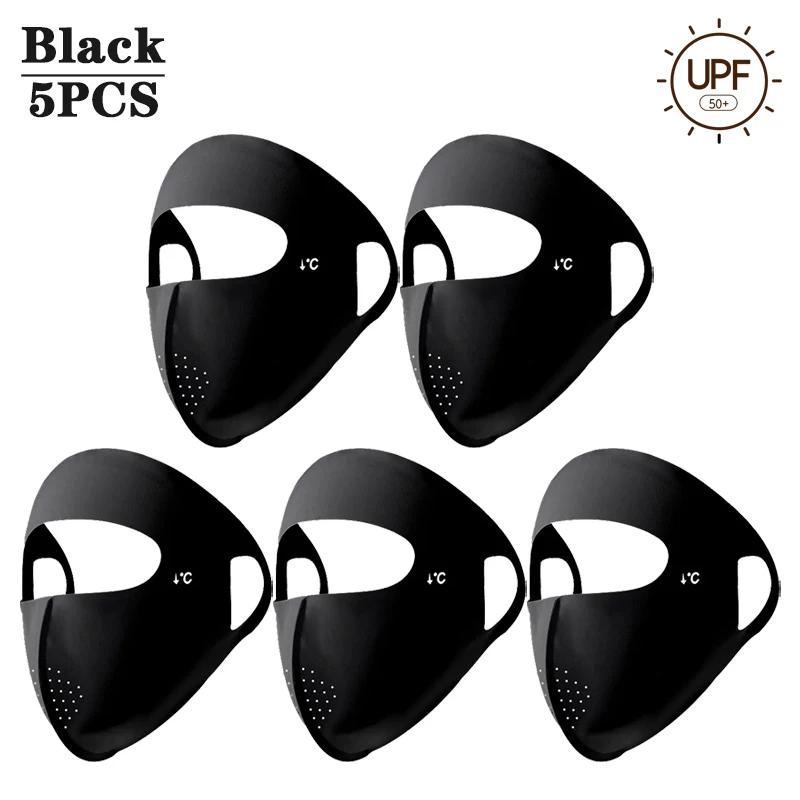 1-10PCS 2025 Summer Full Face Mask UV Sun Protection for Men Women Outdoor Travel Cycling Beach Elastic Breathable Face Cover