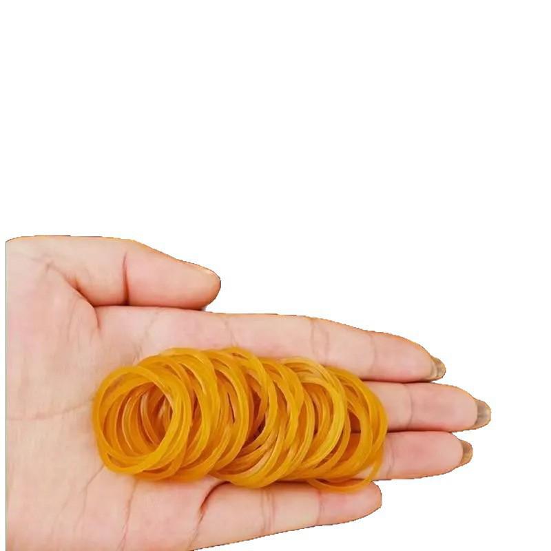 High Elasticity Durable Yellow Cowhide Rubber Bands for Packaging