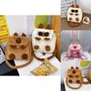 Capybara And Cute Raccoon Plush Backpack Ideal For School Durable Versatile Carrying